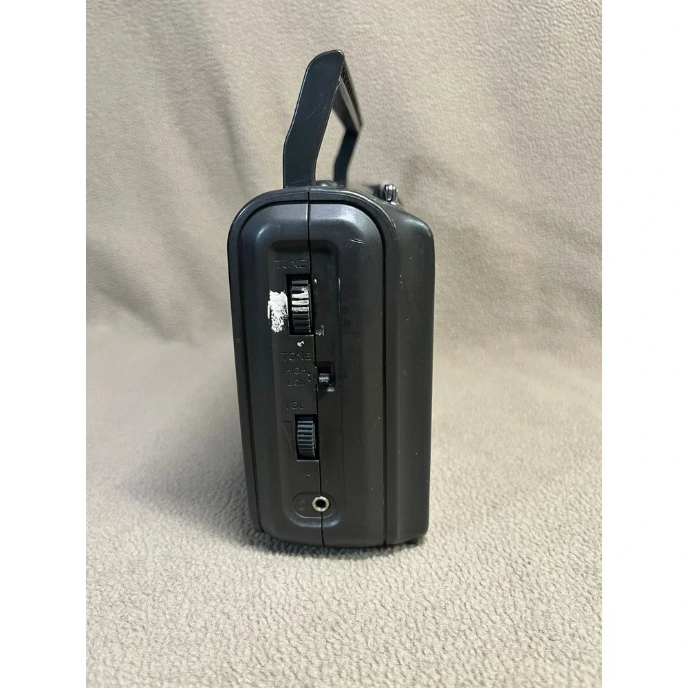 Sony ICF-36 Portable 4-Band Radio Weather TV FM AM Black Analog Battery AC Power